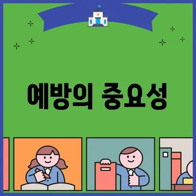 예방의 중요성