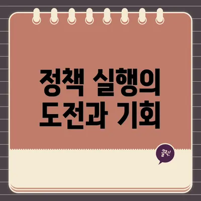 정책 실행의 도전과 기회