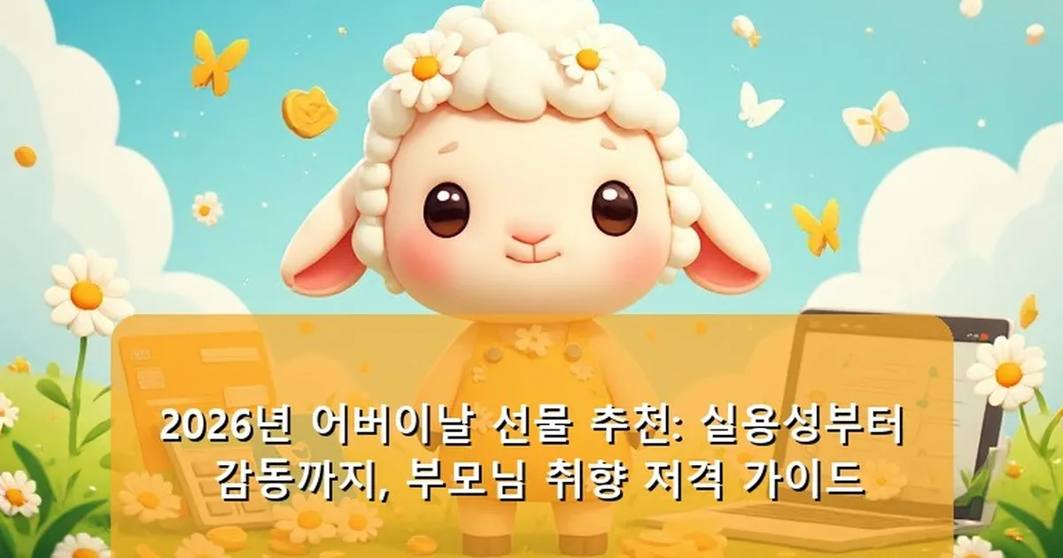 어버이날 선물 추천 - babyyang.kr 캐릭터