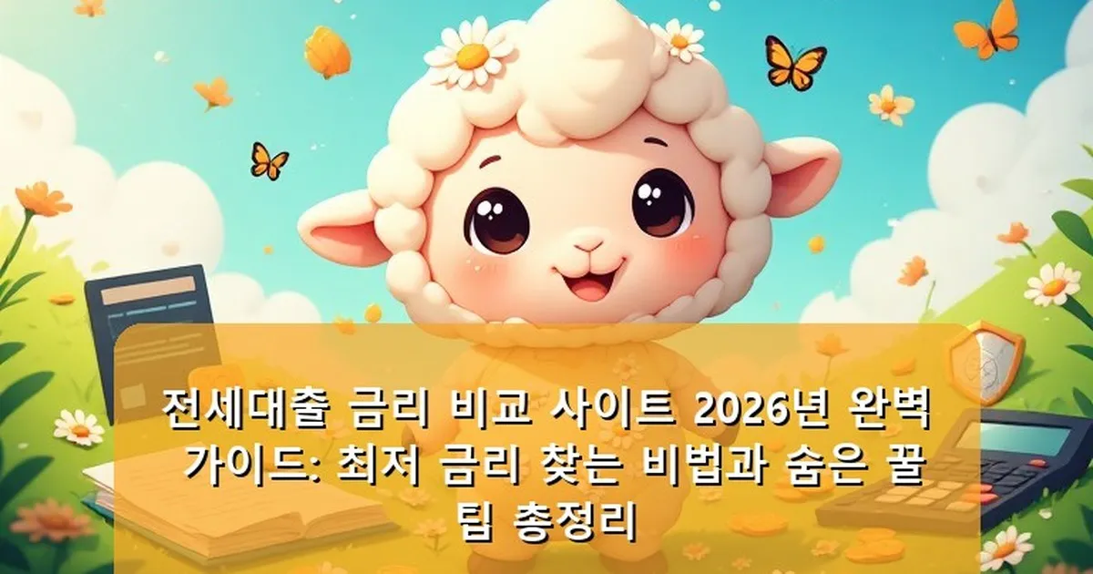 전세대출 금리 비교 사이트 - babyyang.kr 캐릭터