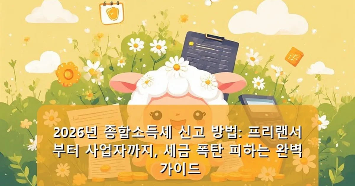 종합소득세 신고 방법 - babyyang.kr 캐릭터