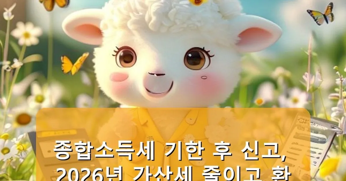 종합소득세 신고 기한 후 신고 - babyyang.kr 캐릭터