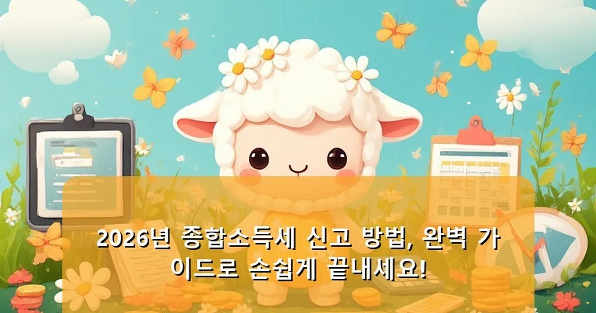 종합소득세 신고 방법 2025 - babyyang.kr 캐릭터