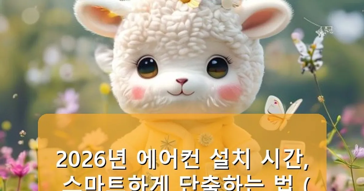 에어컨 설치 시간 - babyyang.kr 캐릭터