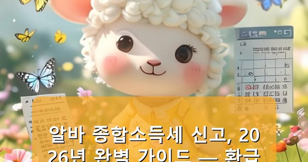 알바 종합소득세 신고 - babyyang.kr 캐릭터